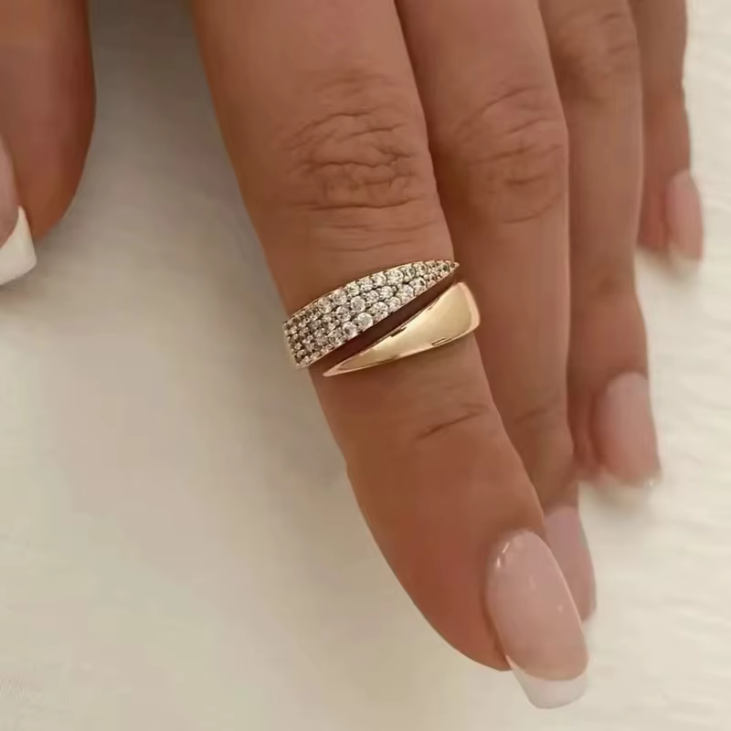Bagues de soleil plaquées or pour femmes