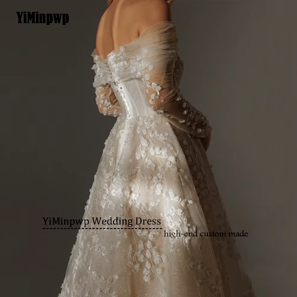 Robes de mariée trapèze brillantes