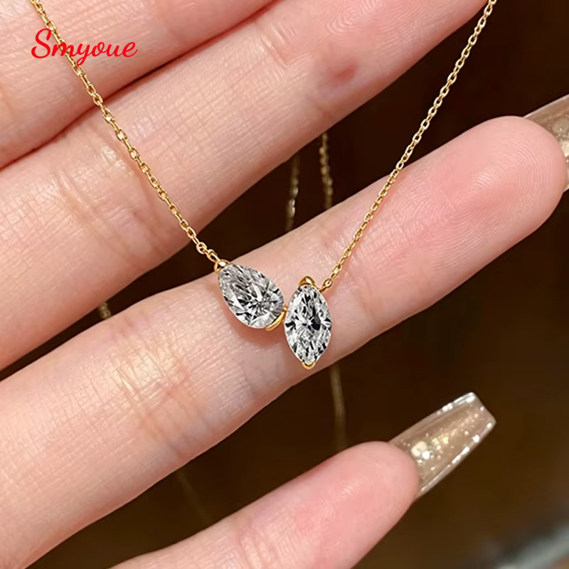 Nouveau collier Smyoue en zircon pour femme