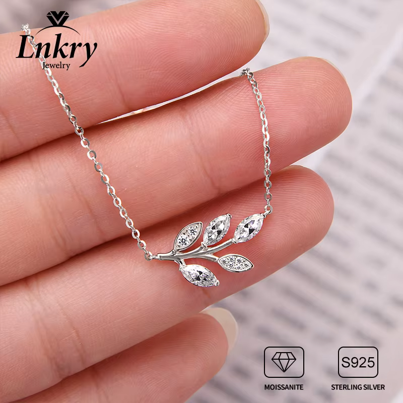 Lnkry – collier en Moissanite certifié Marquise