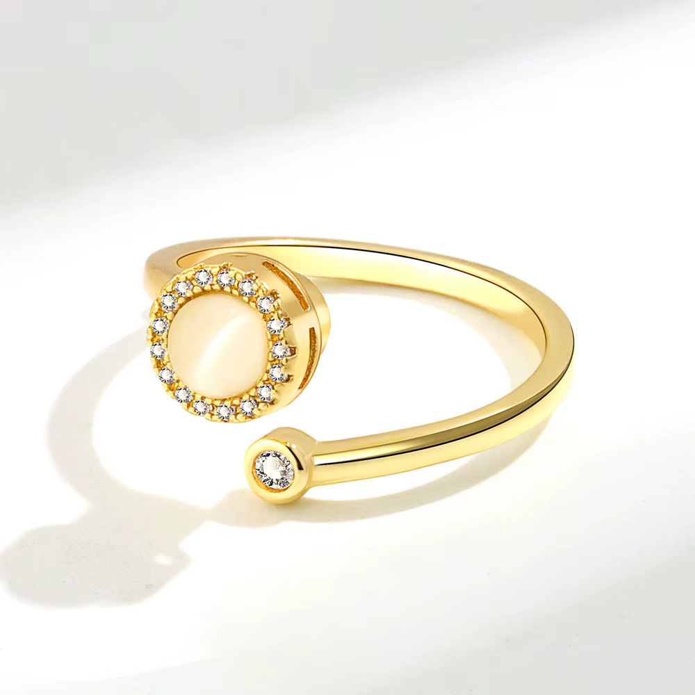 Opal Anxiety Instituts Spinning Finger Ring for Girl