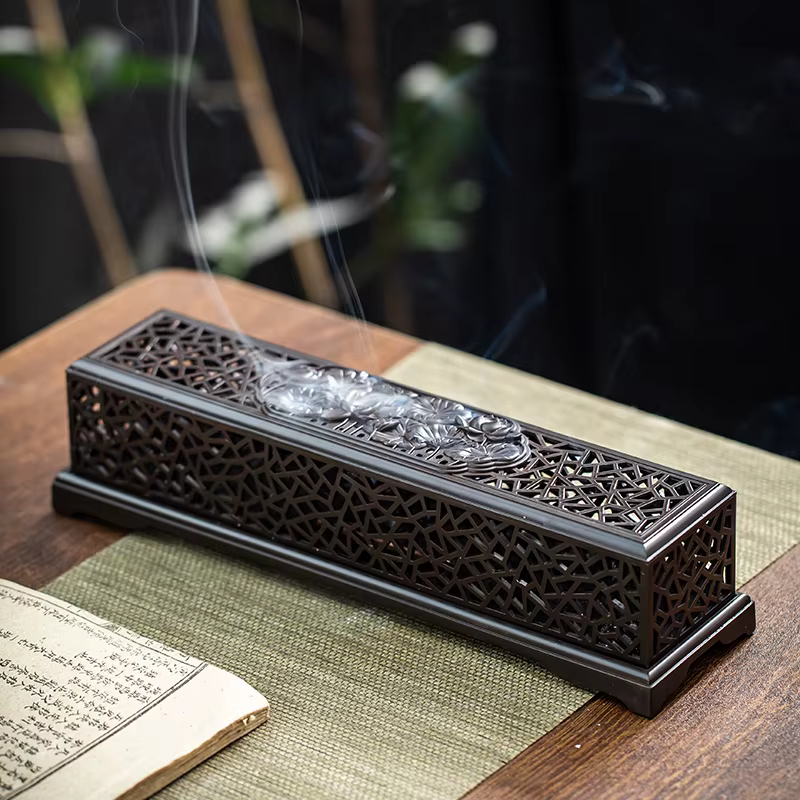 Brûleur d'encens en cuivre de Style chinois traditionnel