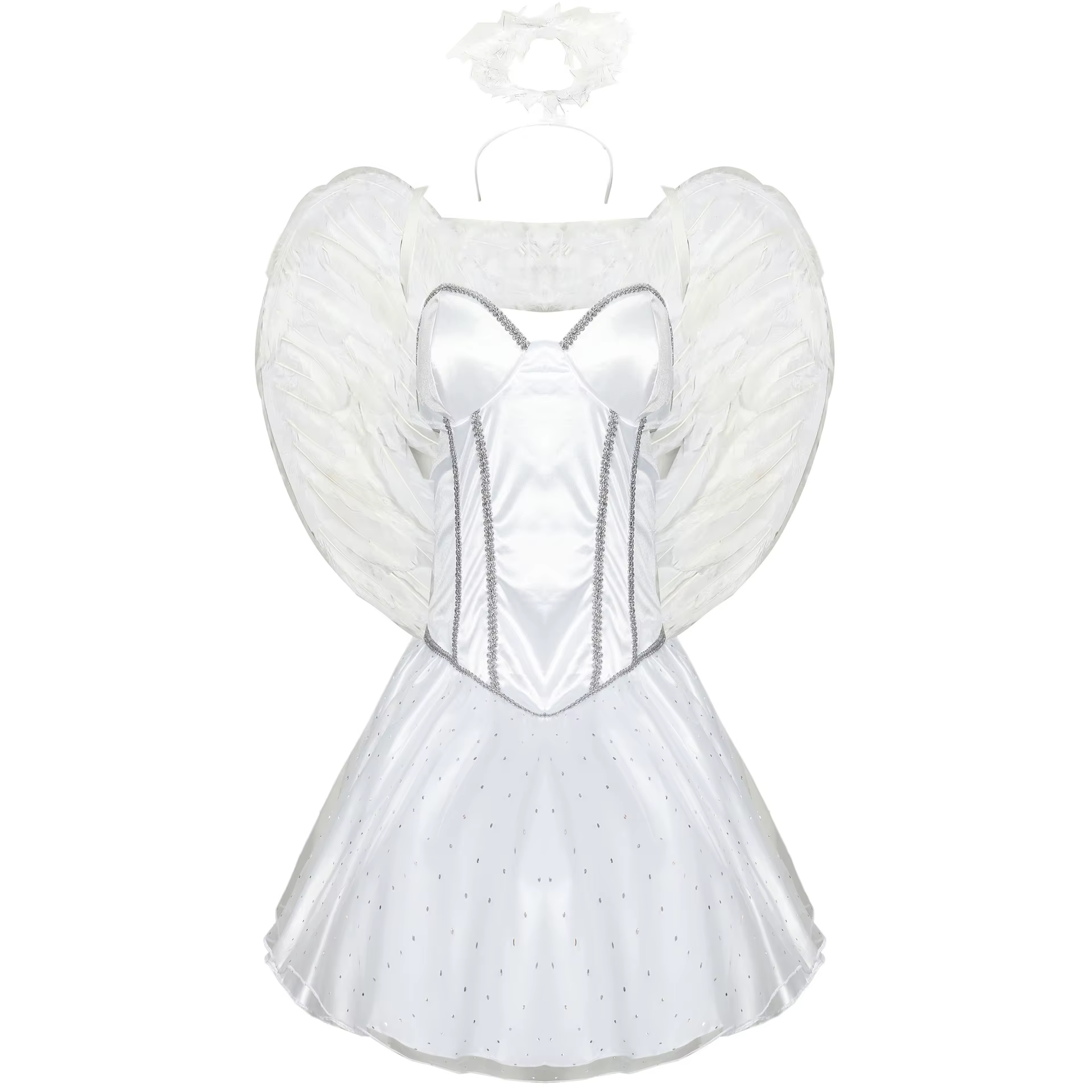 Costume d'Ange Blanc Sexy avec Aile pour Femme