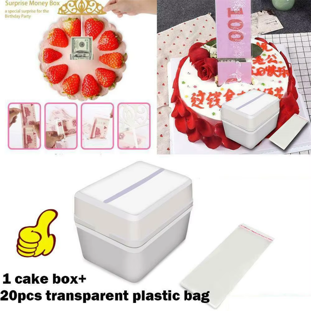 Boîtes de rangement amusantes pour gâteau