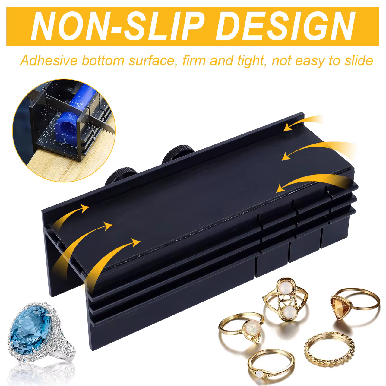 Kit de scie à cire pour bijoux avec boîte de coupe réglable, sculpture de bijoux, mise en forme, modélisation, outils de gravure pour le travail de cire