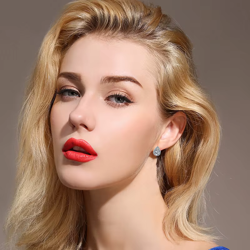 Mode exquise ange larmes AAA Zircon boucles d'oreilles femmes bijoux cadeau 925 en argent Sterling fête de mariage