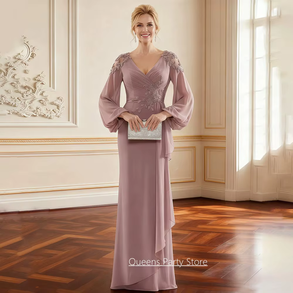 Robe de soirée sirène personnalisée pour la mère de la mariée