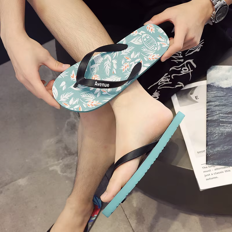 Claquettes imprimées Hawaï pour hommes