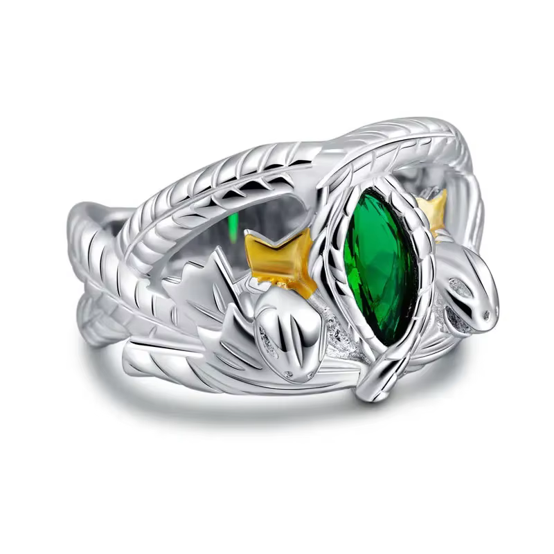 Bague du Seigneur des Anneaux en argent Sterling 2025 LOTR Aragorn