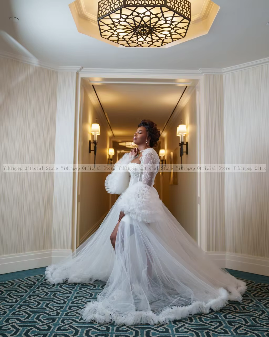 Robes de mariée blanches africaines pour la mariée
