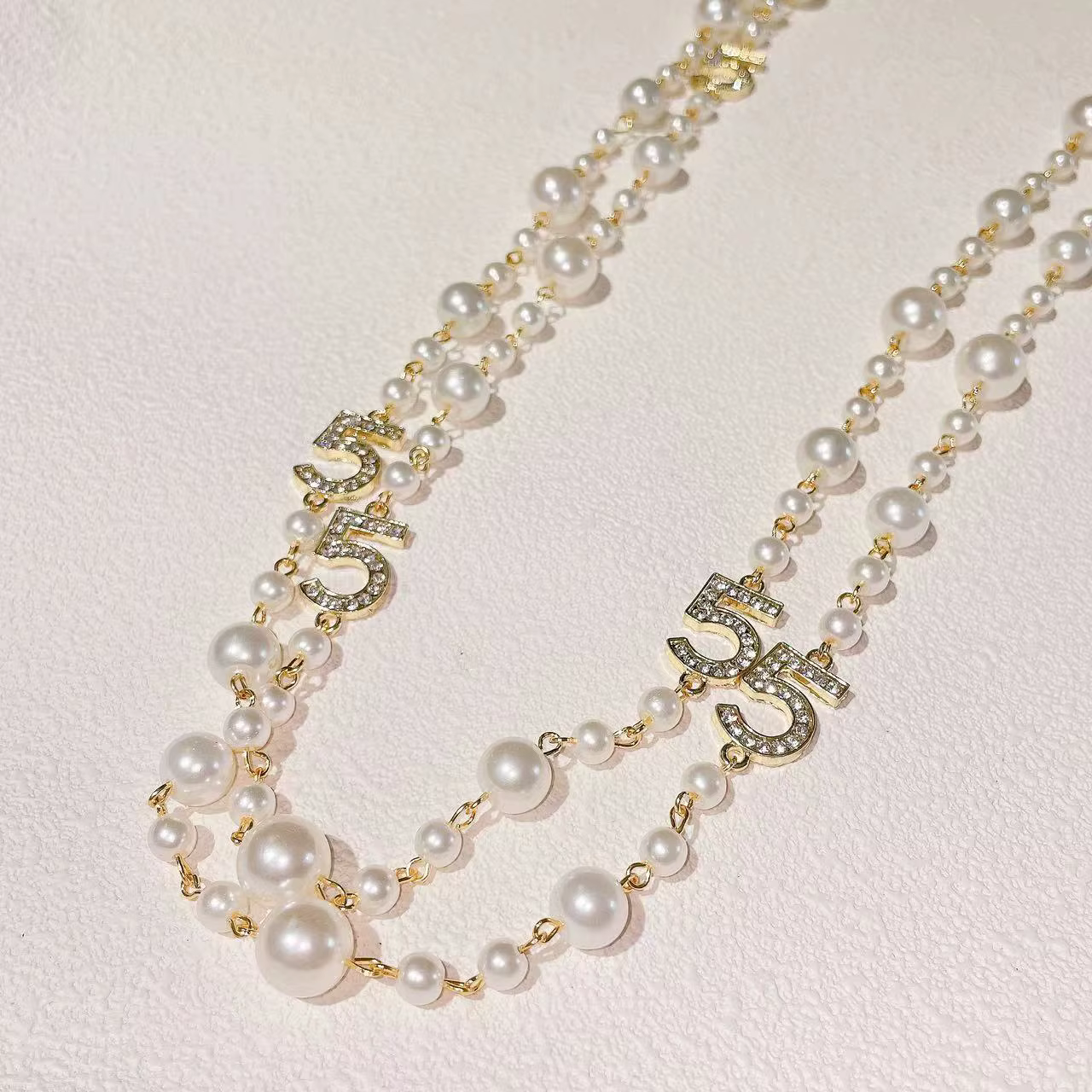 Collier Long en chaîne de pull de perles pour femmes, bijoux élégants, cadeau