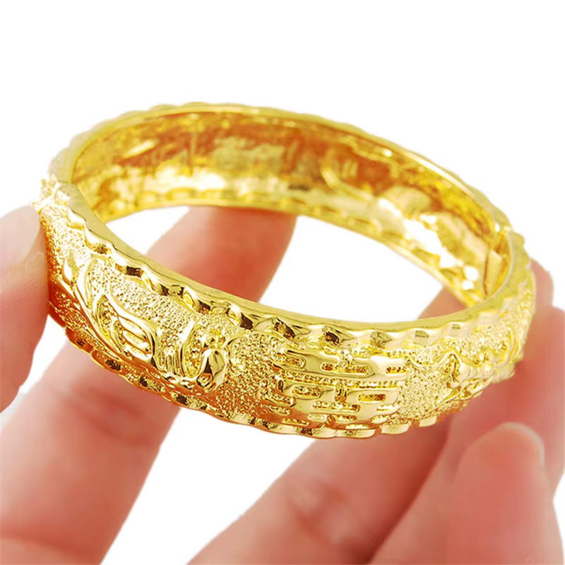 Bracelet en or véritable 24K