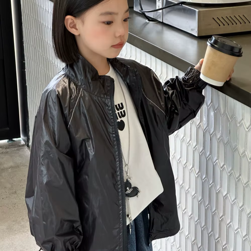 Filles manteau 2025 automne et hiver nouveaux vêtements pour enfants Style coréen fille bébé broderie petite lettre