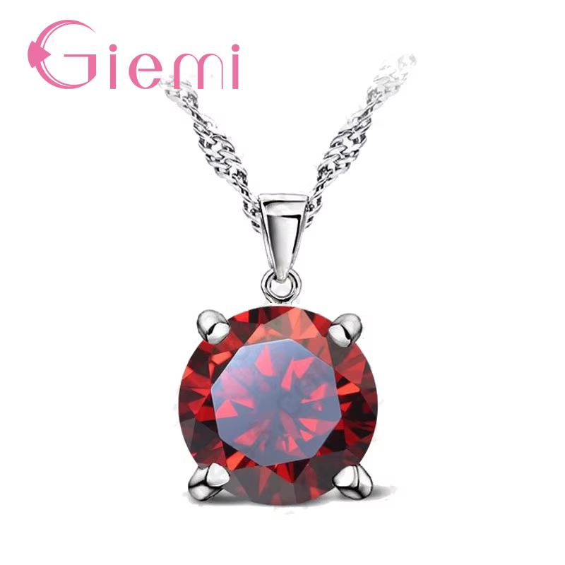 Magnifique collier avec pendentif en pierre de cristal autrichien