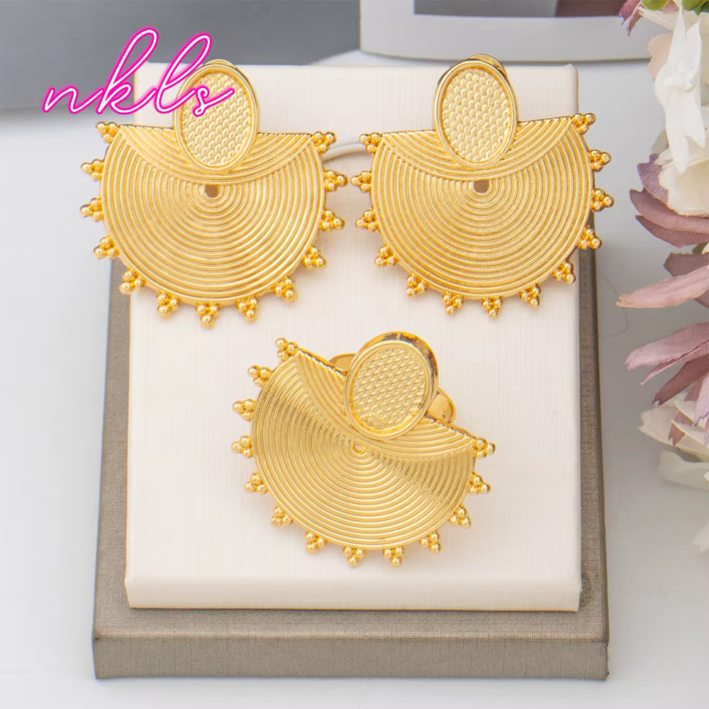 Ensemble de bijoux africains en or pour femmes
