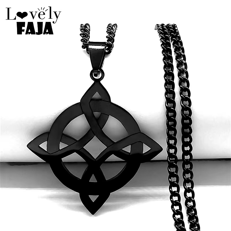 Goth Viking noeud celtique collier nudo de bruja pendentif