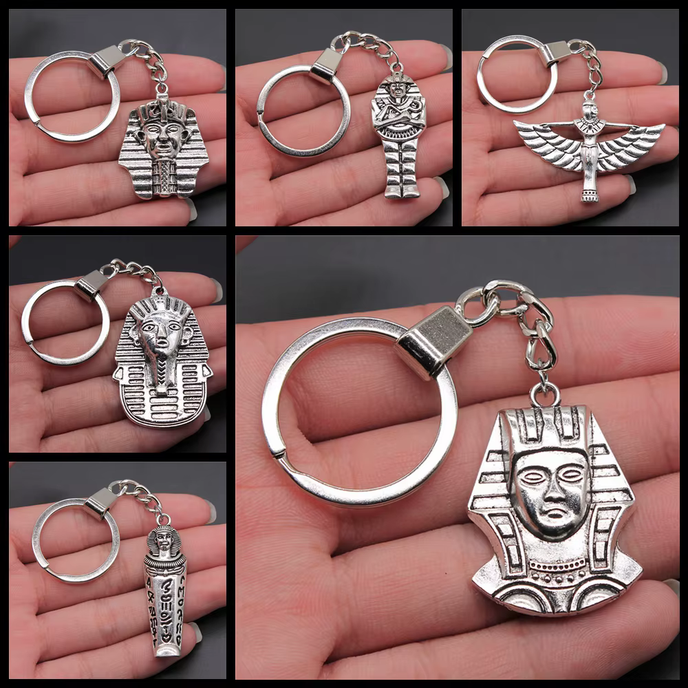 Porte-clés vintage en alliage métallique