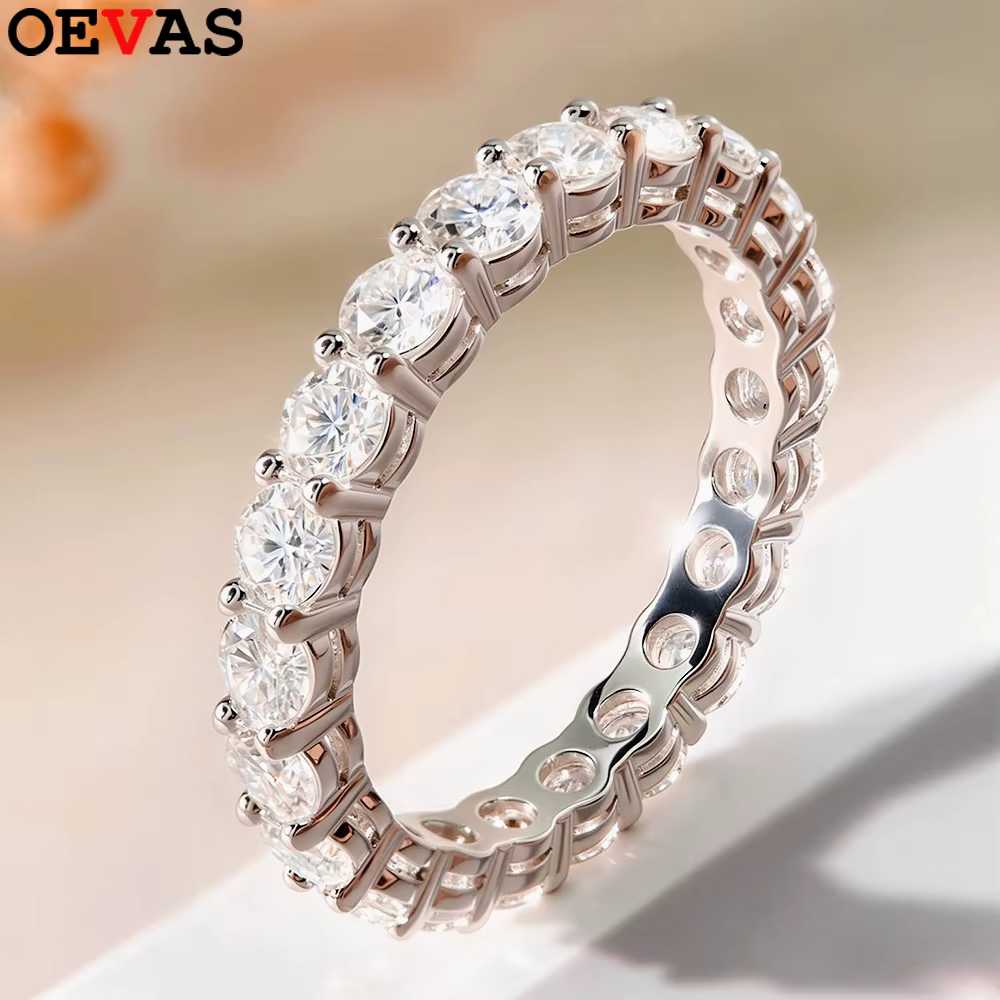 OEVAS – bague en moissanite pour femmes