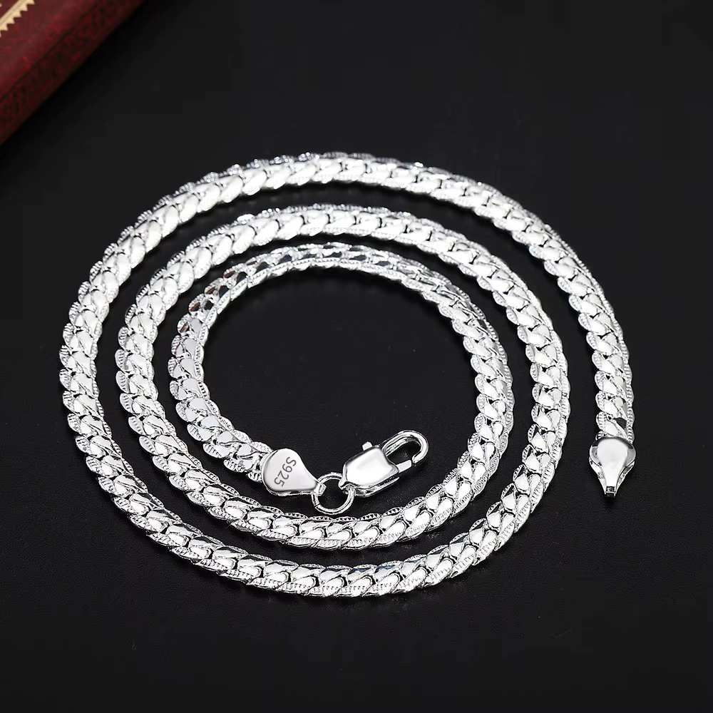 Collier en argent 925 couleur or 18 carats