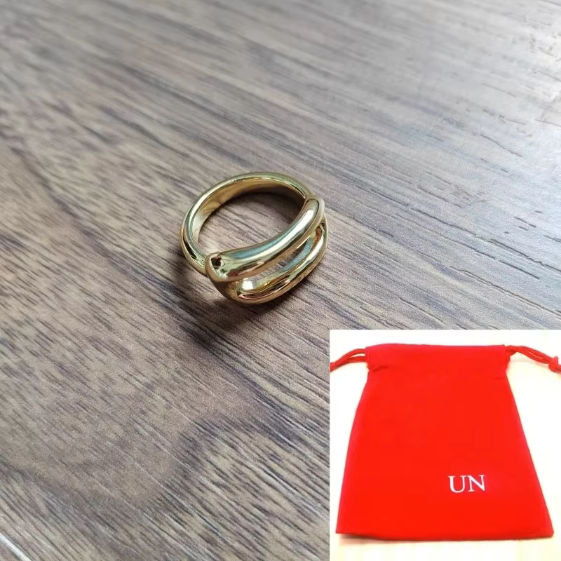 Bague géométrique creuse Style Punk Hip Hop minimaliste
