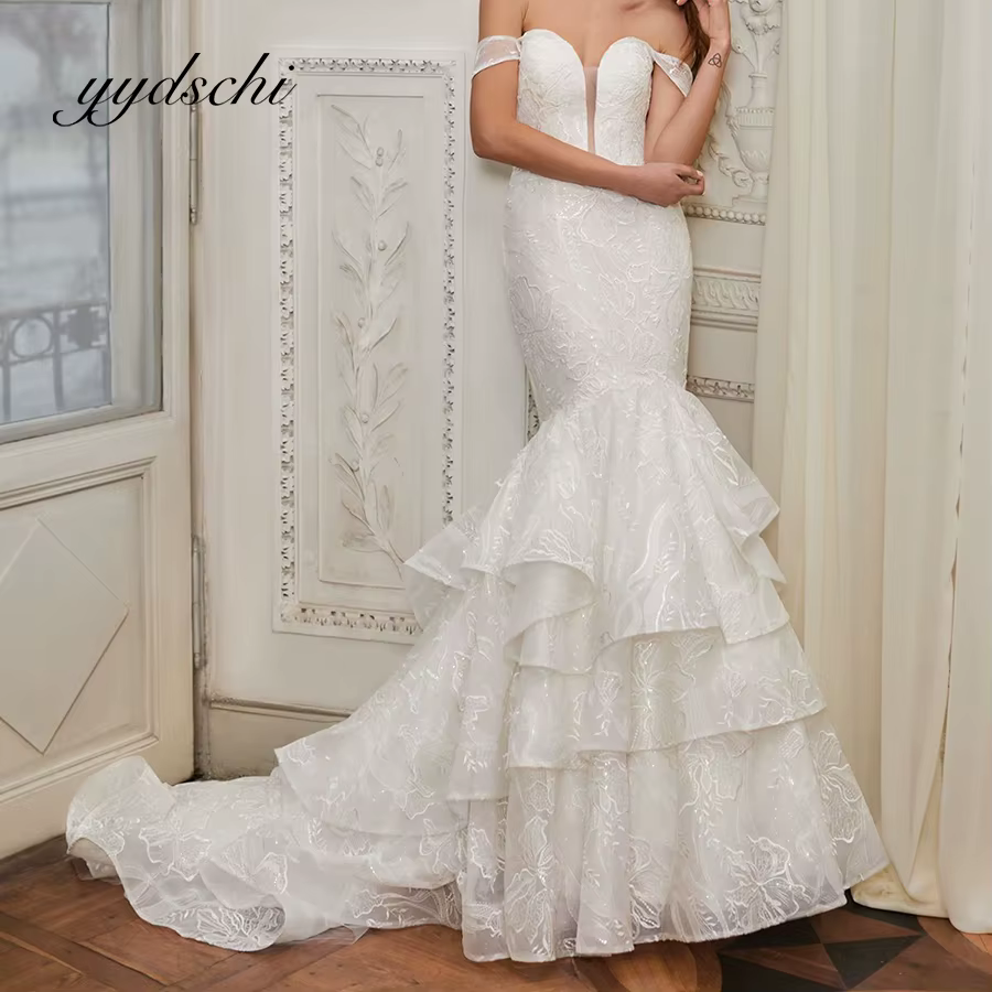 Robe de mariée sirène/trompette en dentelle