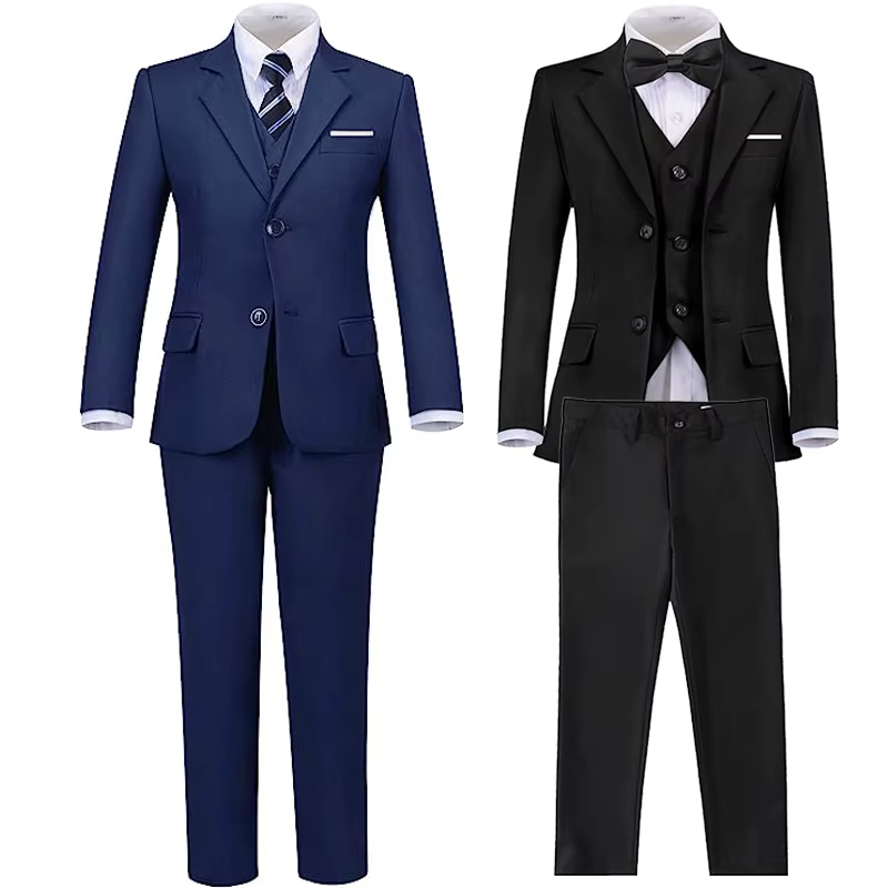 Costumes noirs bleu marine pour garçons