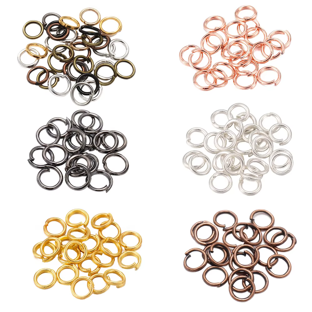 Anneaux de saut fendus 3-20mm, 50 à 200 pièces/lot, connecteurs pour bricolage, recherche de bijoux, accessoires de fabrication, fournitures en gros