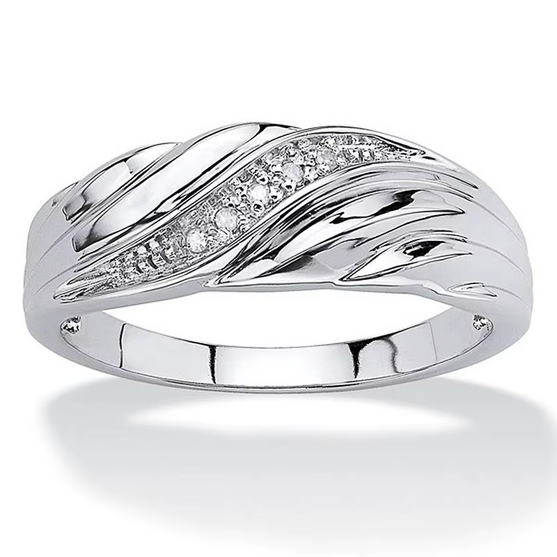 Huitan Twist Design femmes bague pour fiançailles mariage accessoires de luxe incrusté brillant CZ couleur or/couleur argent bijoux à la mode