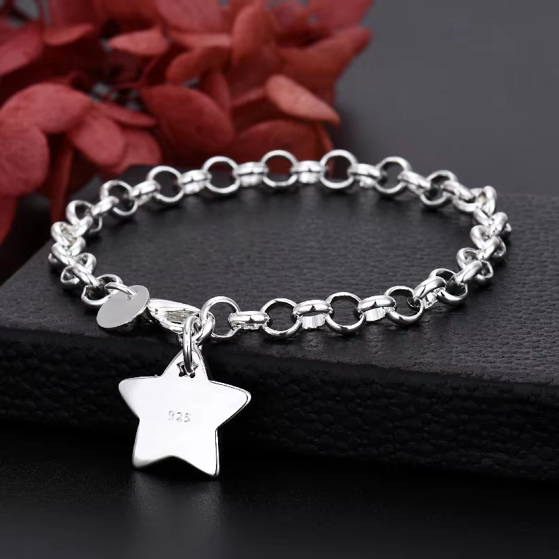 Bracelets étoiles en argent Sterling 925 pour femmes