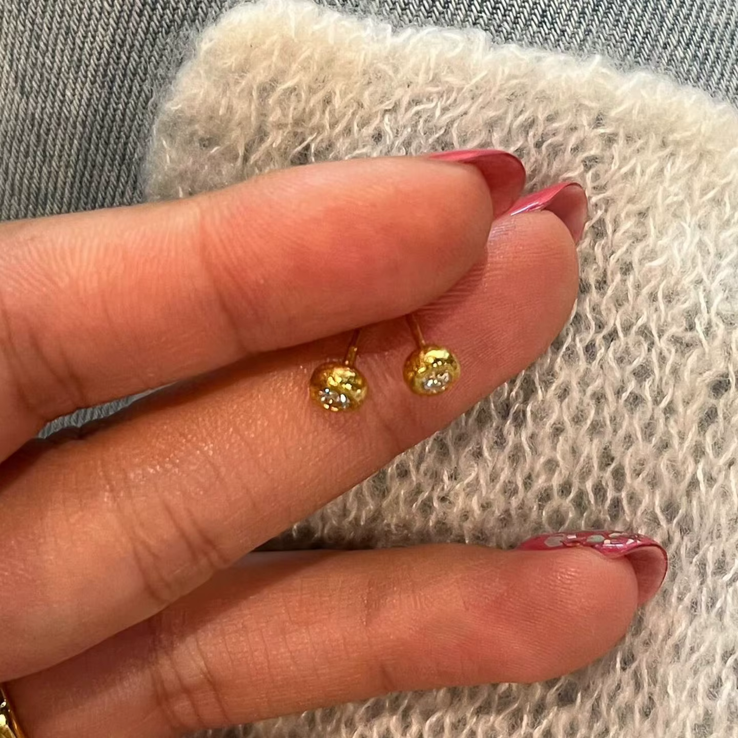 Boucles d'oreilles rétro en diamant unique pour femmes