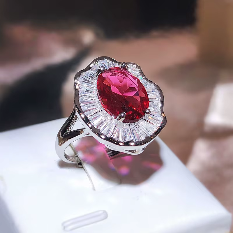 Bague de luxe en argent 925 pour femmes