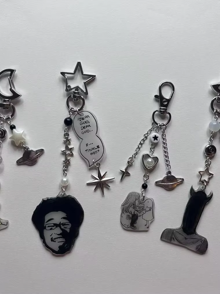 Porte-clés Punpen de bonne nuit |   Cadeau mignon, beau et élégant, bijoux faits à la main y2k