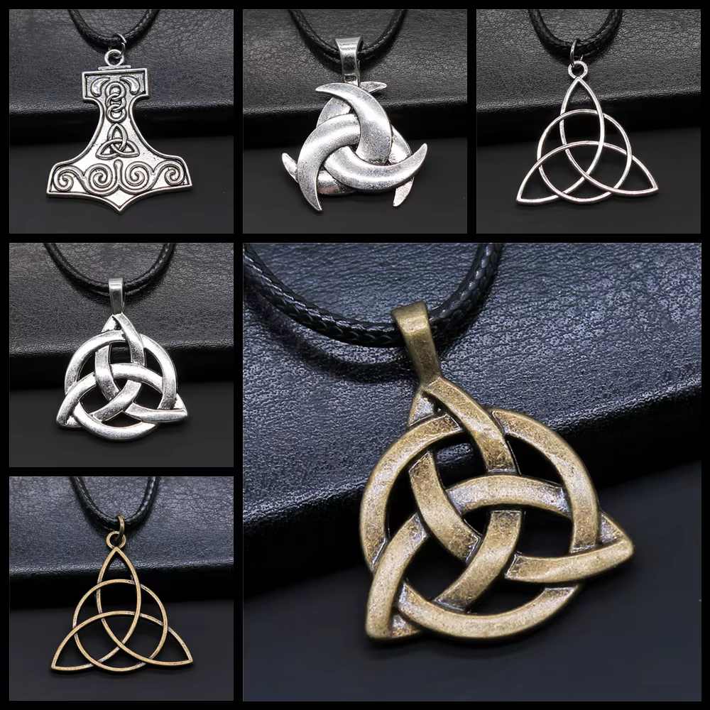 Triquetra noeud amulette religieux