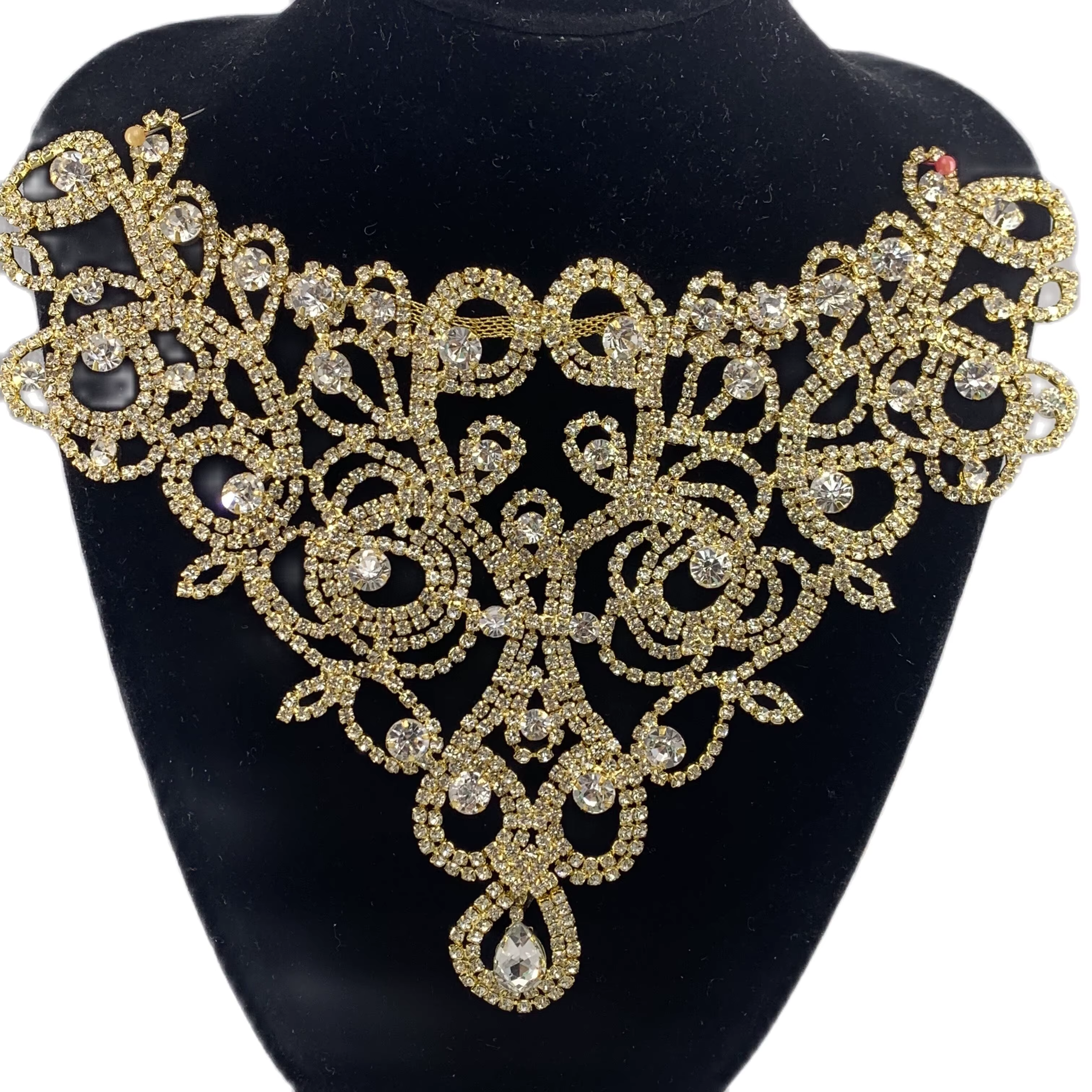 Collier à strass cousus 2026 pour robe de mariée