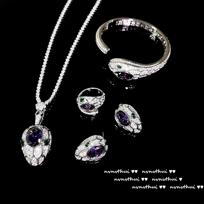 Ensembles de bijoux en argent regardé 925 pour femmes