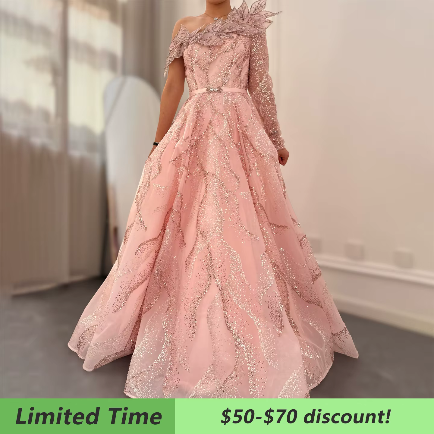 Sharon Said – robe de soirée de luxe rose