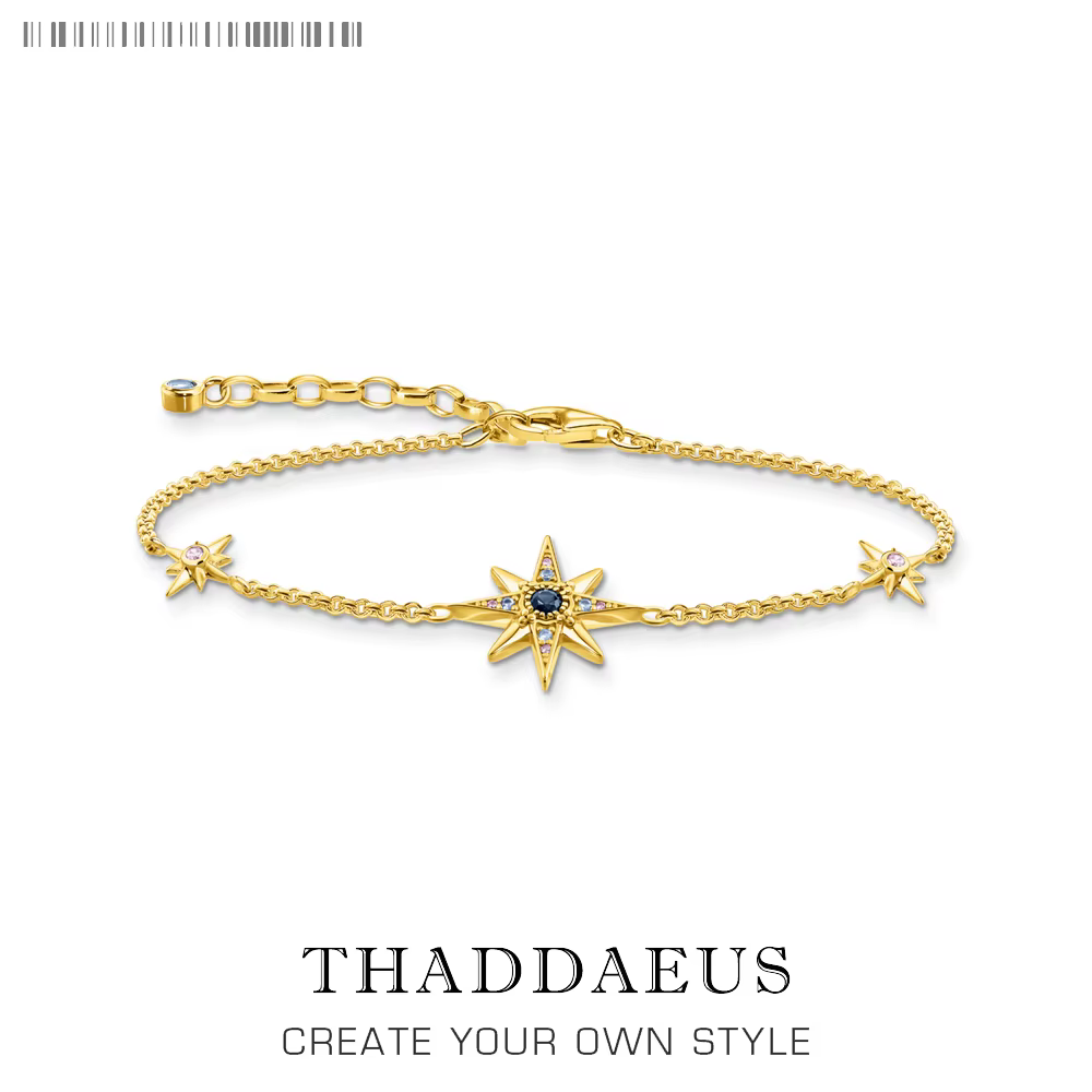 Bracelet étoile royal en argent Sterling 925