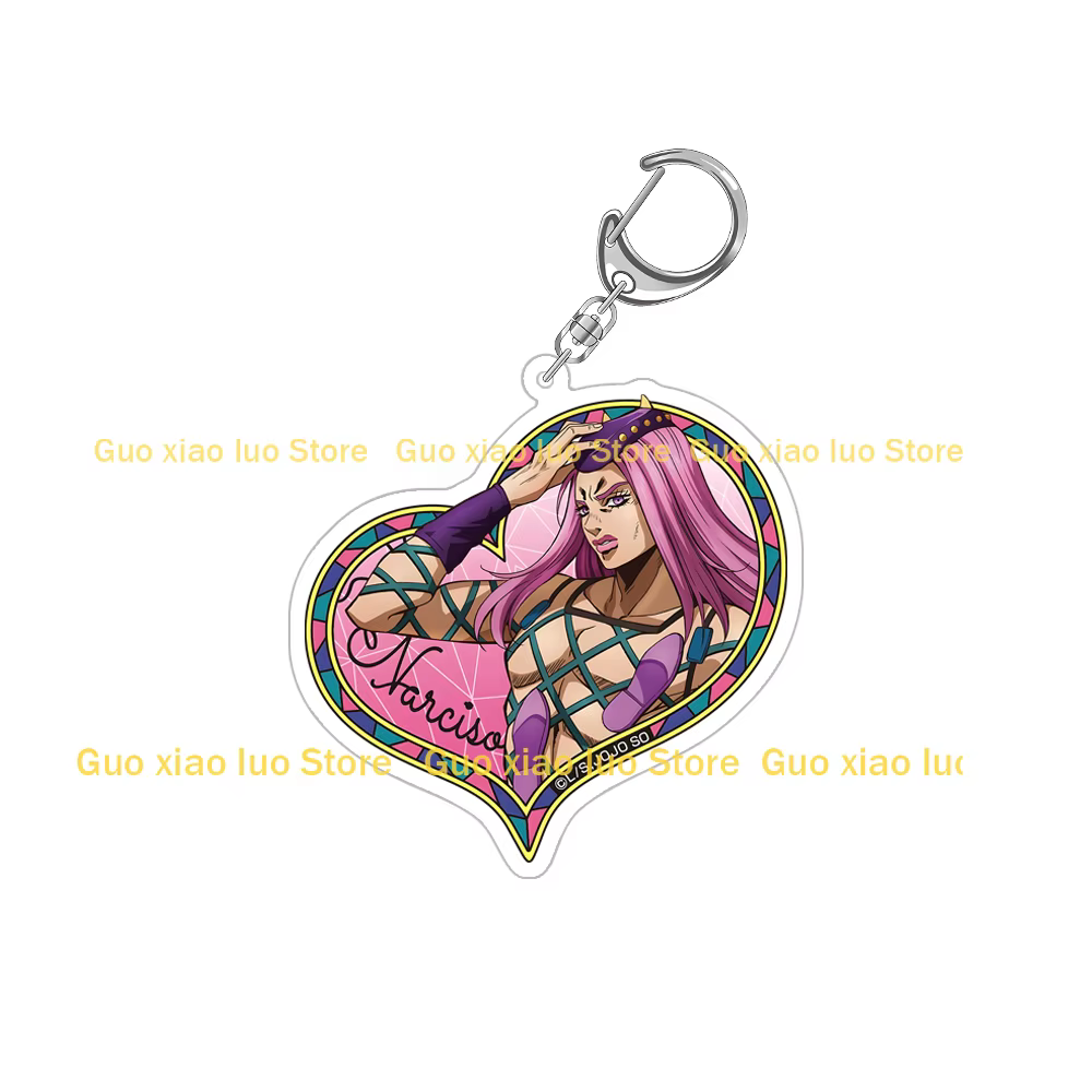JoJo's Bizarre Jolyne Cujoh Ermes Costello Foo combattants rapport météo Narciso Anasui Jotaro Kujo acrylique porte-clés pendentif décor