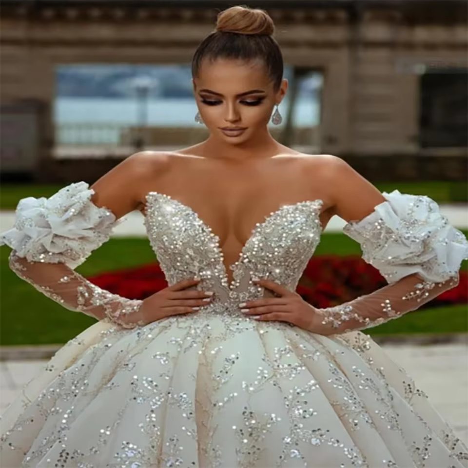 Robe de mariée de luxe style princesse