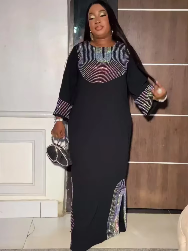 Abayas-Robe de Luxe pour Femmes Musulmanes Africaines