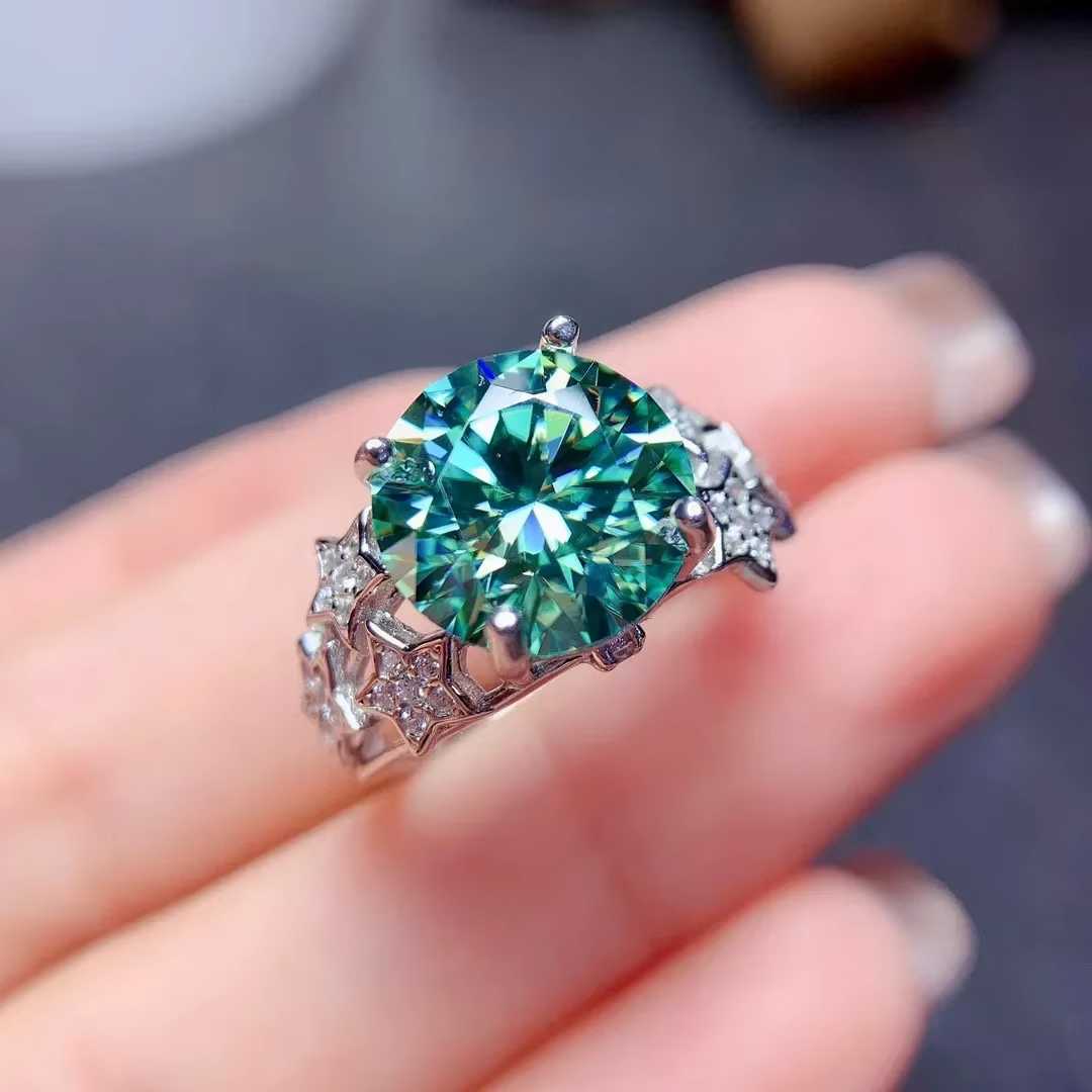 Bague en argent regardé 925 gypsophile pour femme