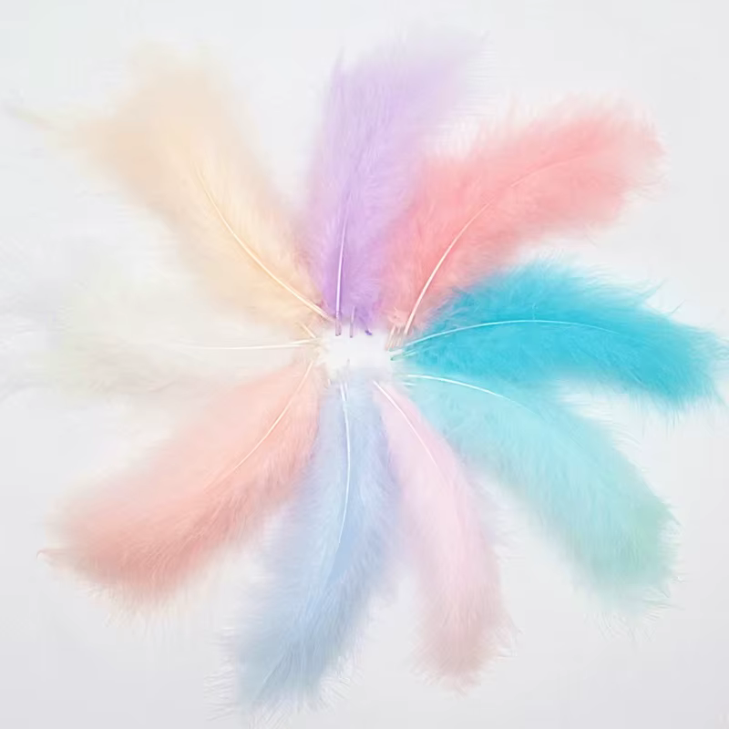 Plumes naturelles de dinde 4-6 pouces 10-15cm, Plumes de marabout pour robe de mariée moelleuse, bricolage, accessoires de décoration de bijoux