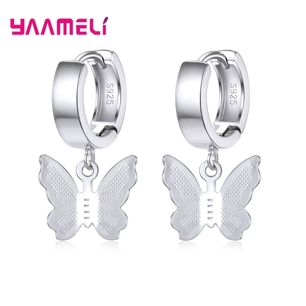 Boucles d'oreilles en argent regardé 925 pour femmes et filles