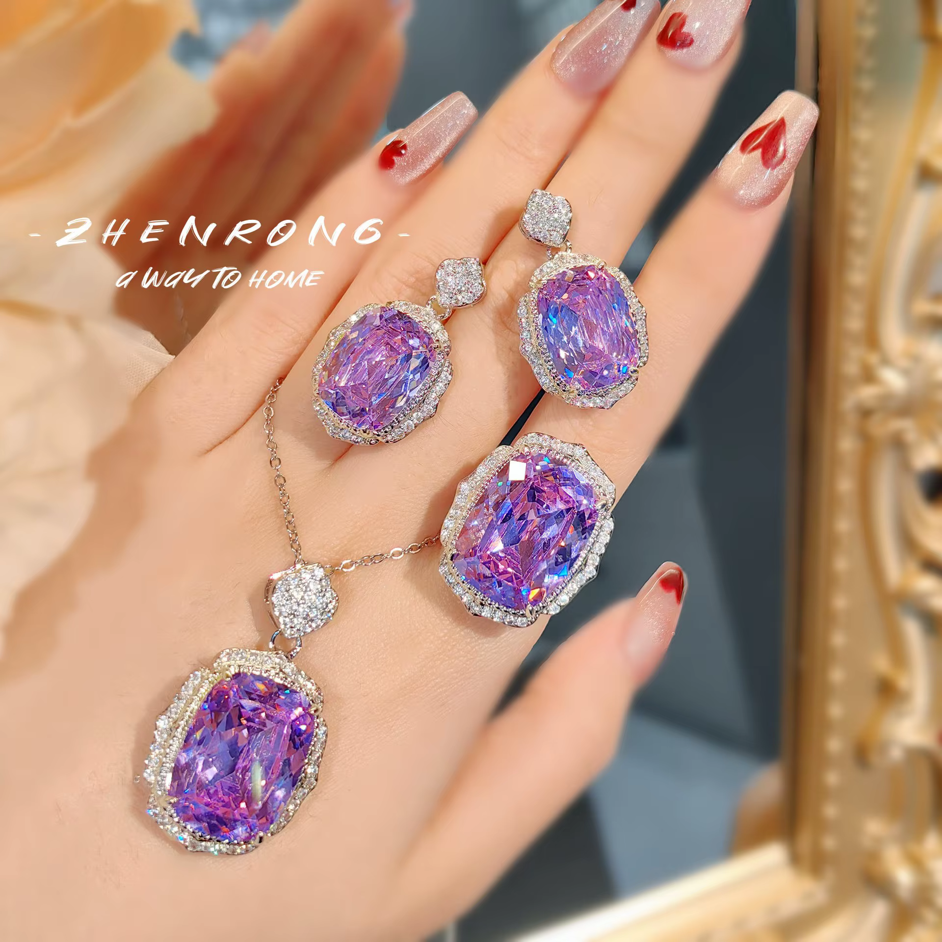 Ensemble de bijoux de mariage pour femme
