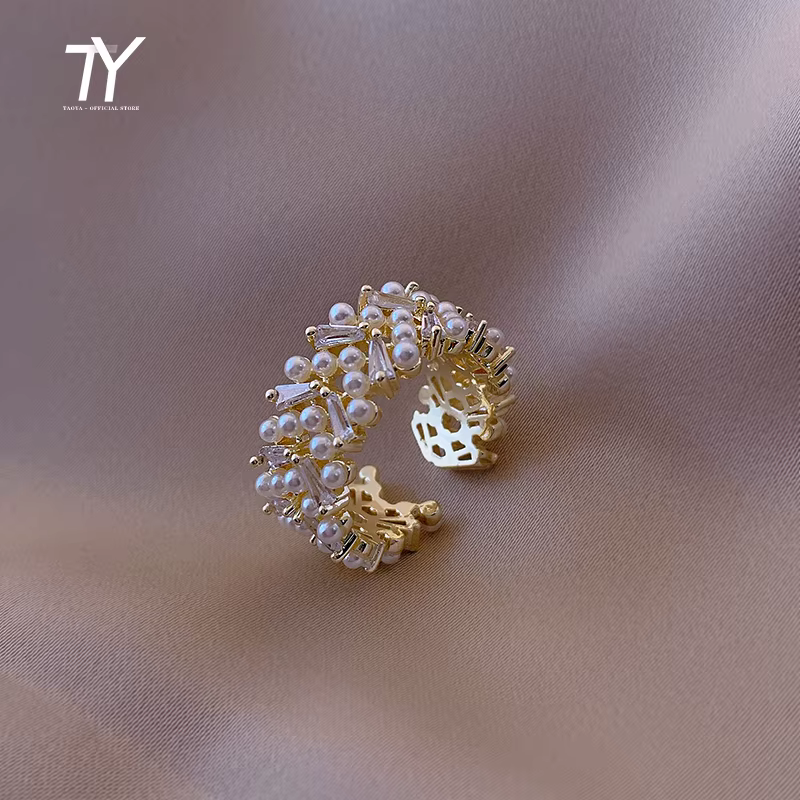Bagues couleur or en Zircon pour femmes