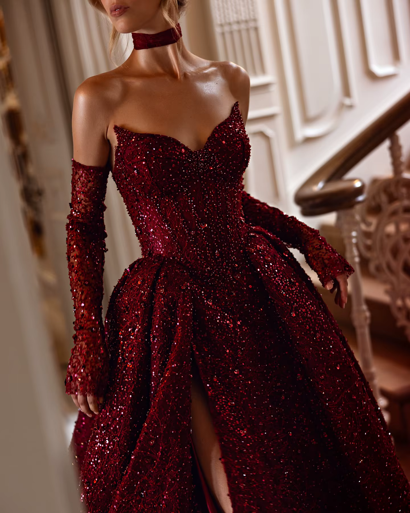 Robes De soirée à paillettes De noël pour femmes