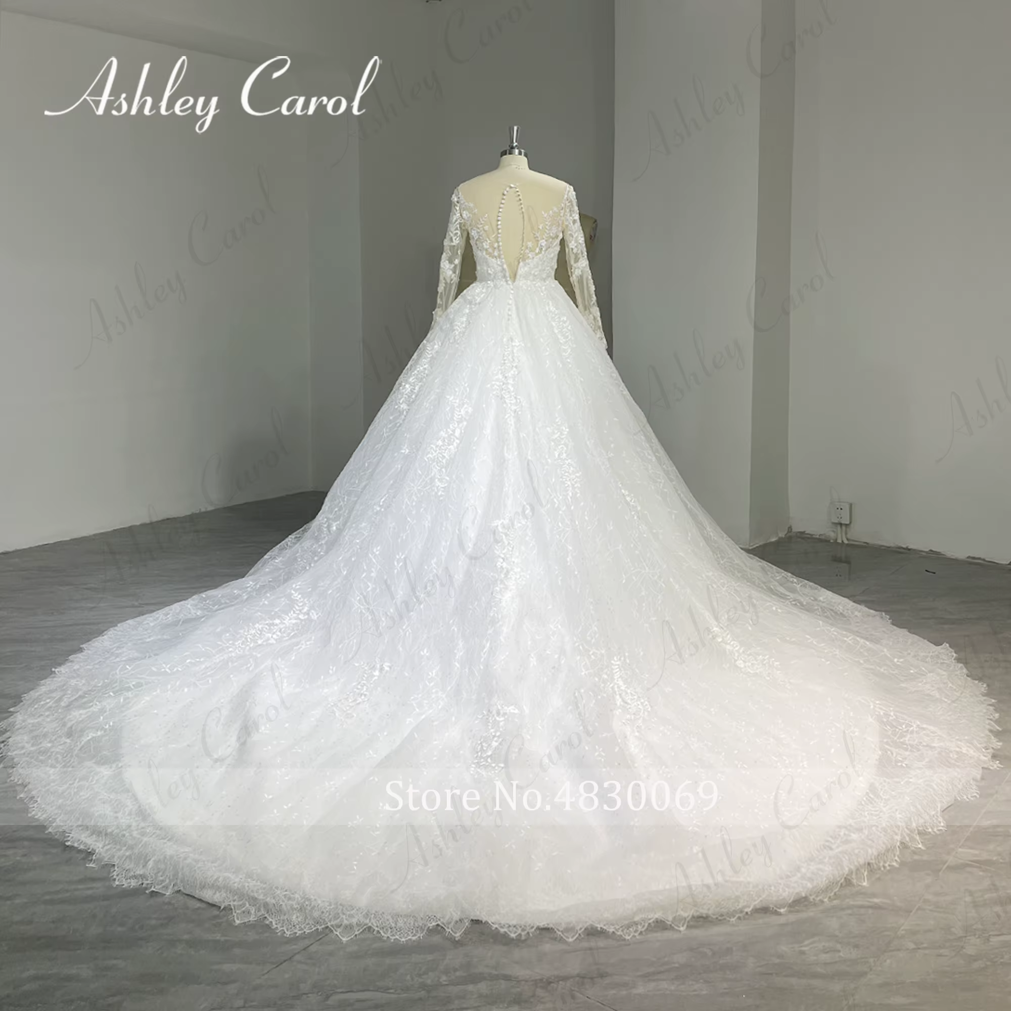 Ashley Carol 1 nouveauté robes De mariée pour les femmes Appliques dentelle cérémonie robe De bal