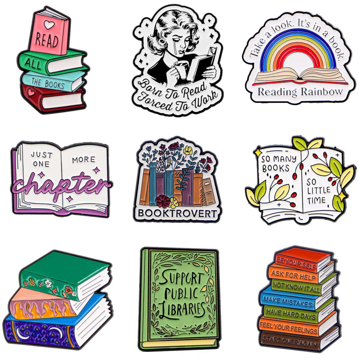 Broches de délice de Bookworm pour femmes, épingle en émail, Badge en métal, bijoux vêtements sac à dos, accessoires de lecteur, cadeaux
