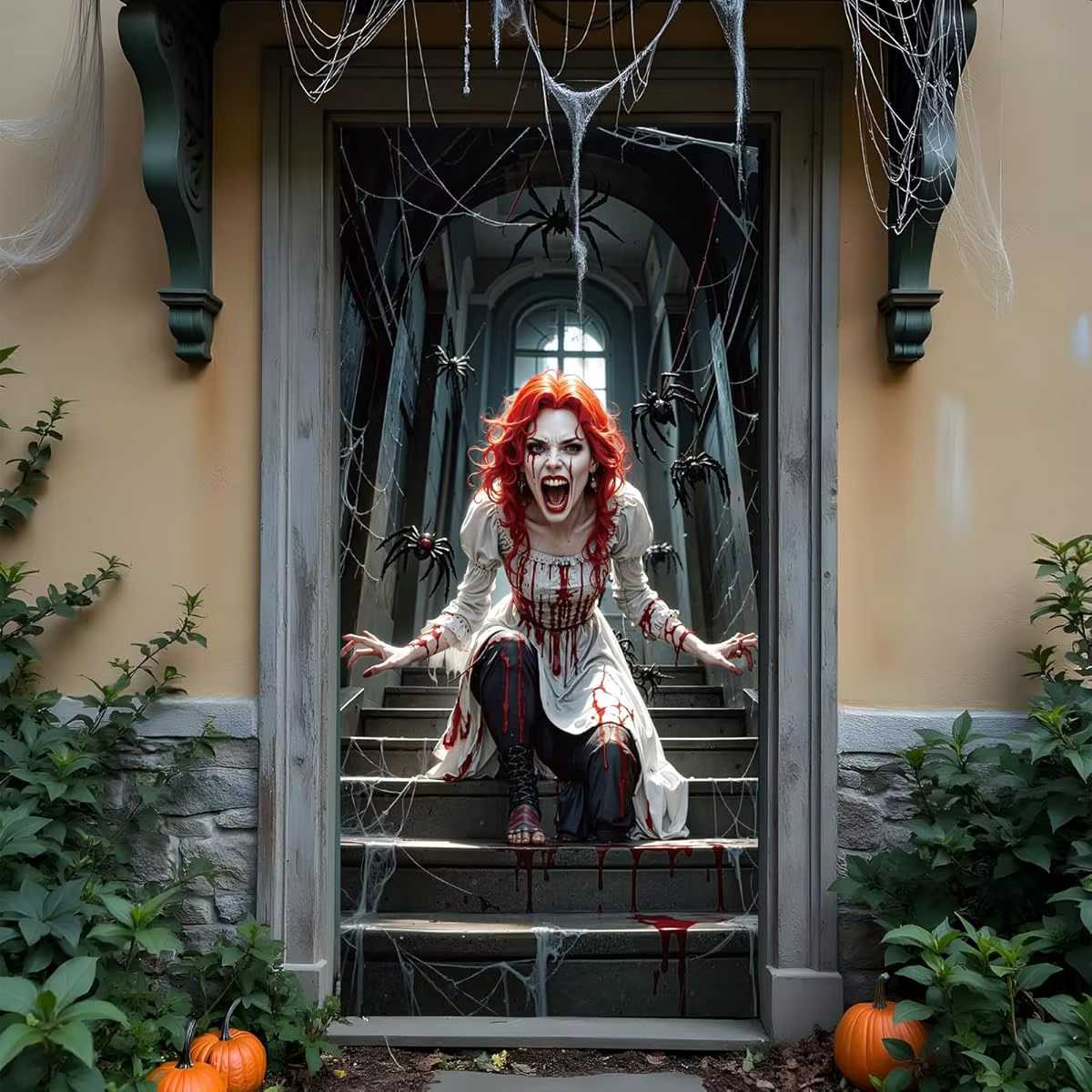 Drapeau de porte 2D, couverture de porte d'Halloween