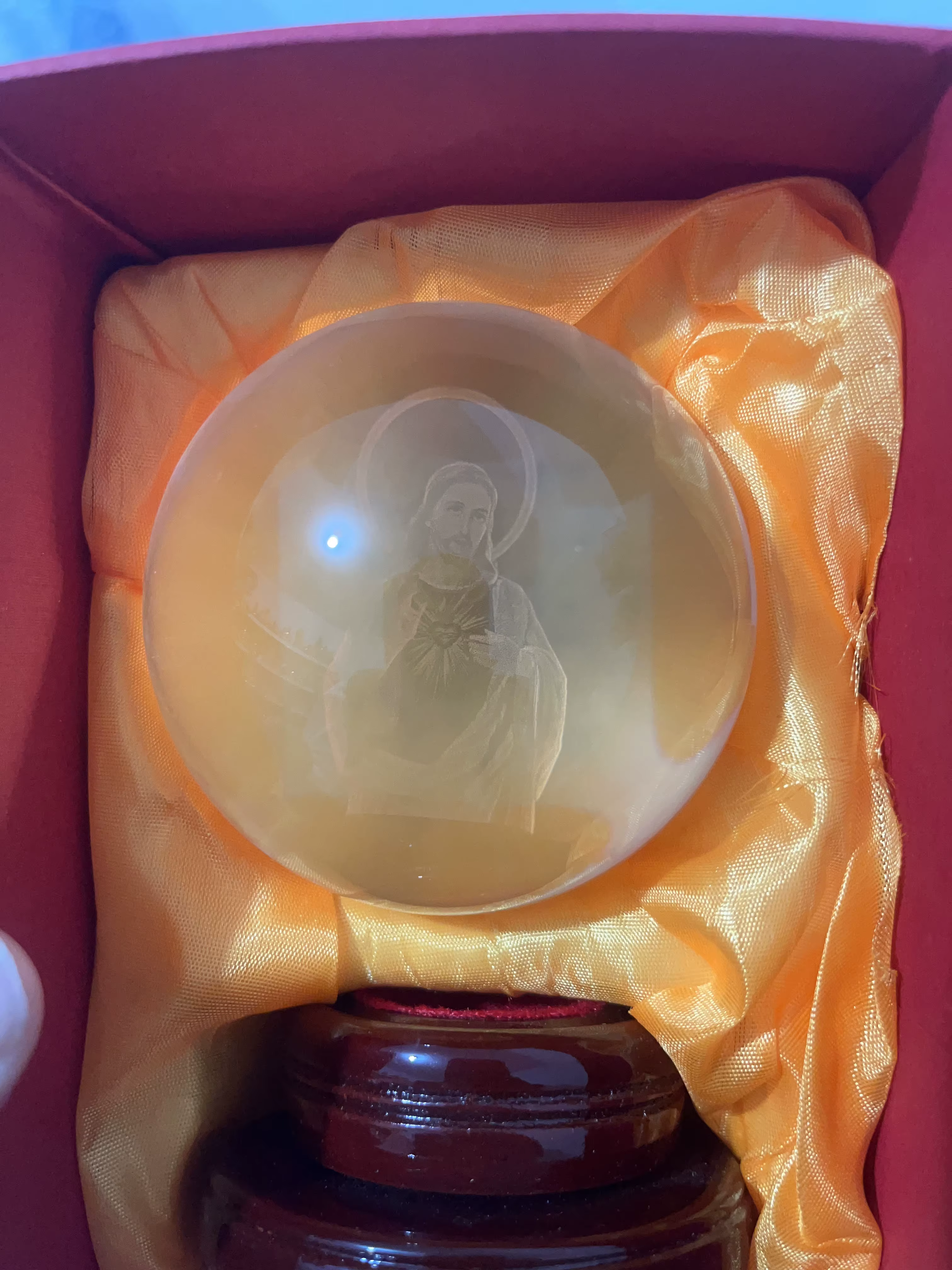 Catholicisme chrétien jeton sacré cristal jésus Christ saint décoration reliques chrétiennes prier pour la bénédiction livraison gratuite